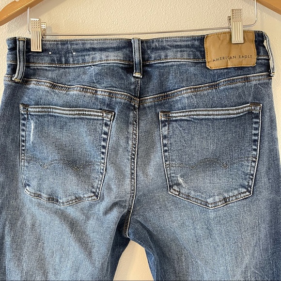 American Eagle Outfitters Slim Next Level Airflex Distressed Raw Hem-32 - Picture 8 of 14